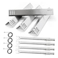 Stainless steel burner baffle plates, igniter electrodes, O-rings, and hardware