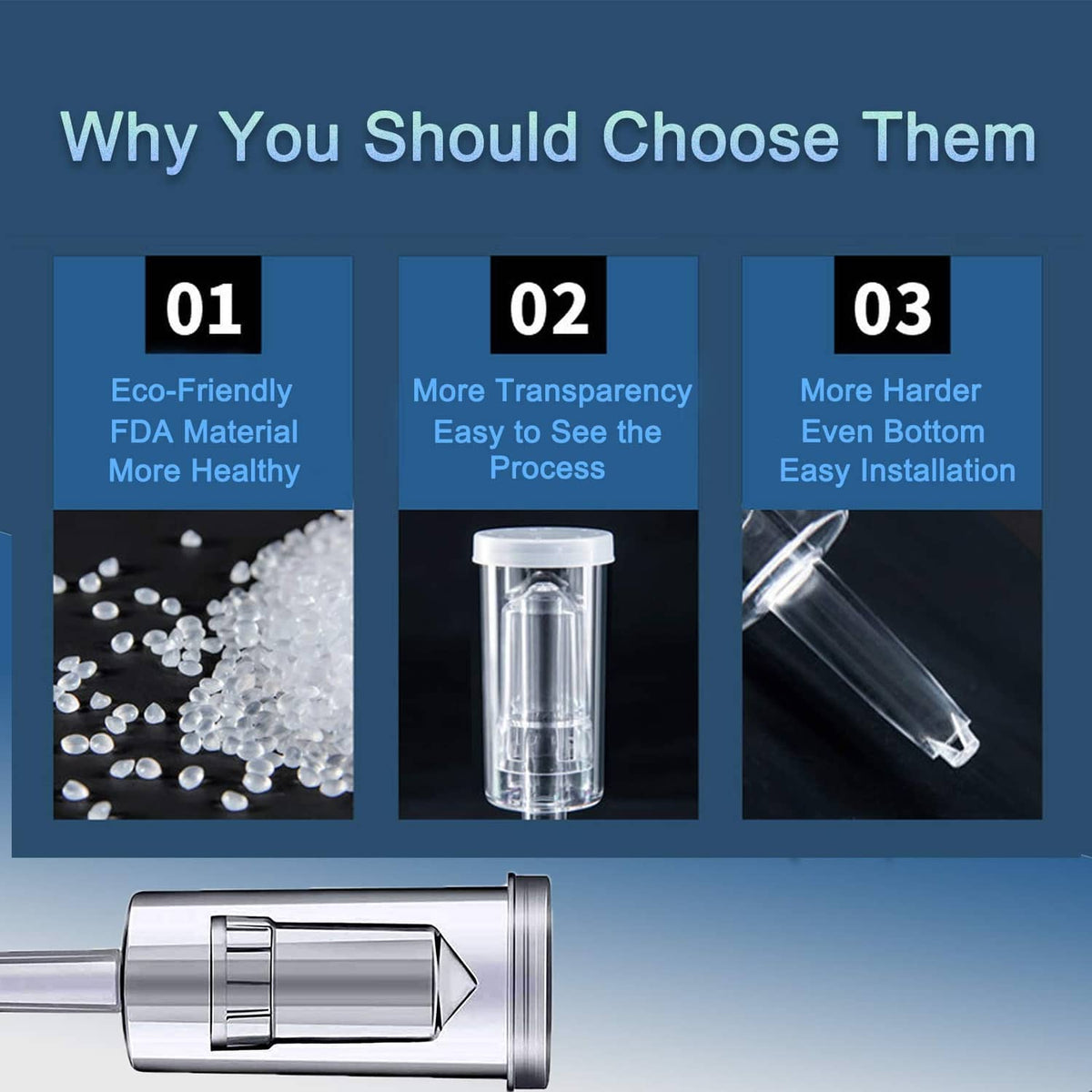 Clear fermentation airlock assembly with cylindrical chamber and bottom insert