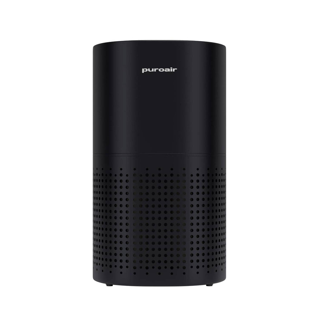 Black PuroAir 240 HEPA air purifier cylinder with perforated side vents