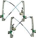 Front left and right power window regulator motor assembly with cables