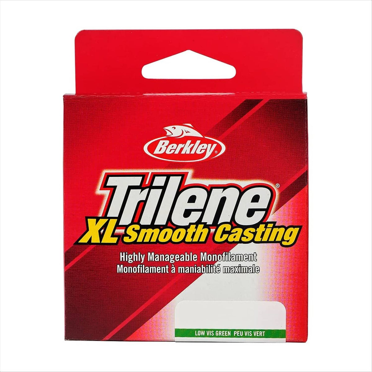 Berkley Trilene XL smooth casting monofilament fishing line, low-vis green, 4 lb