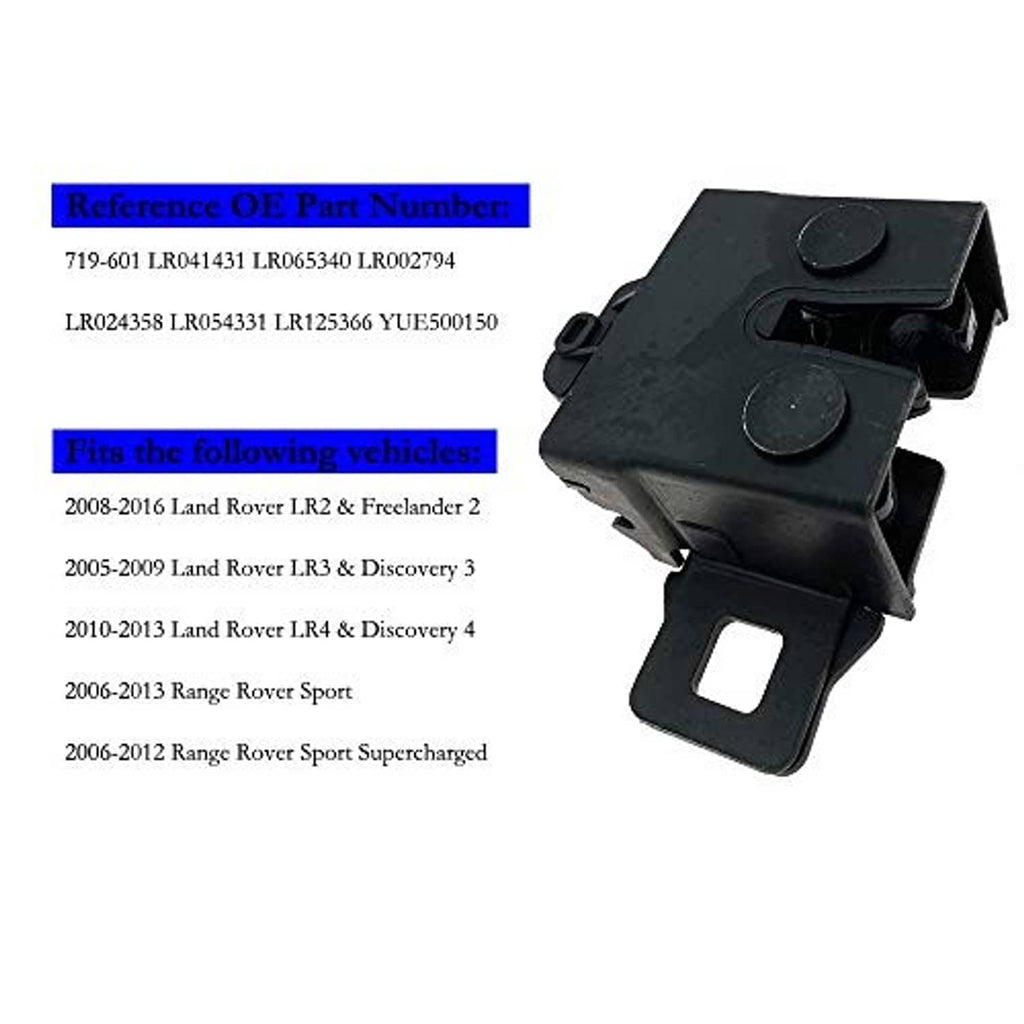 Black hood latch release switch sensor assembly with round contact pads on top