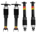 Magnetic shock absorbers set, black body with threaded rubber boots and top studs
