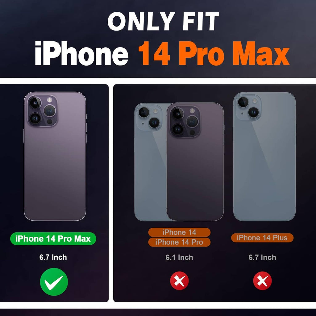 Black flip wallet phone case shown beside other phone case models