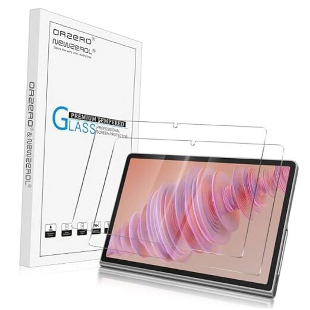 2-pack tempered glass screen protectors for 11.5-inch tablet screens, clear film with clips