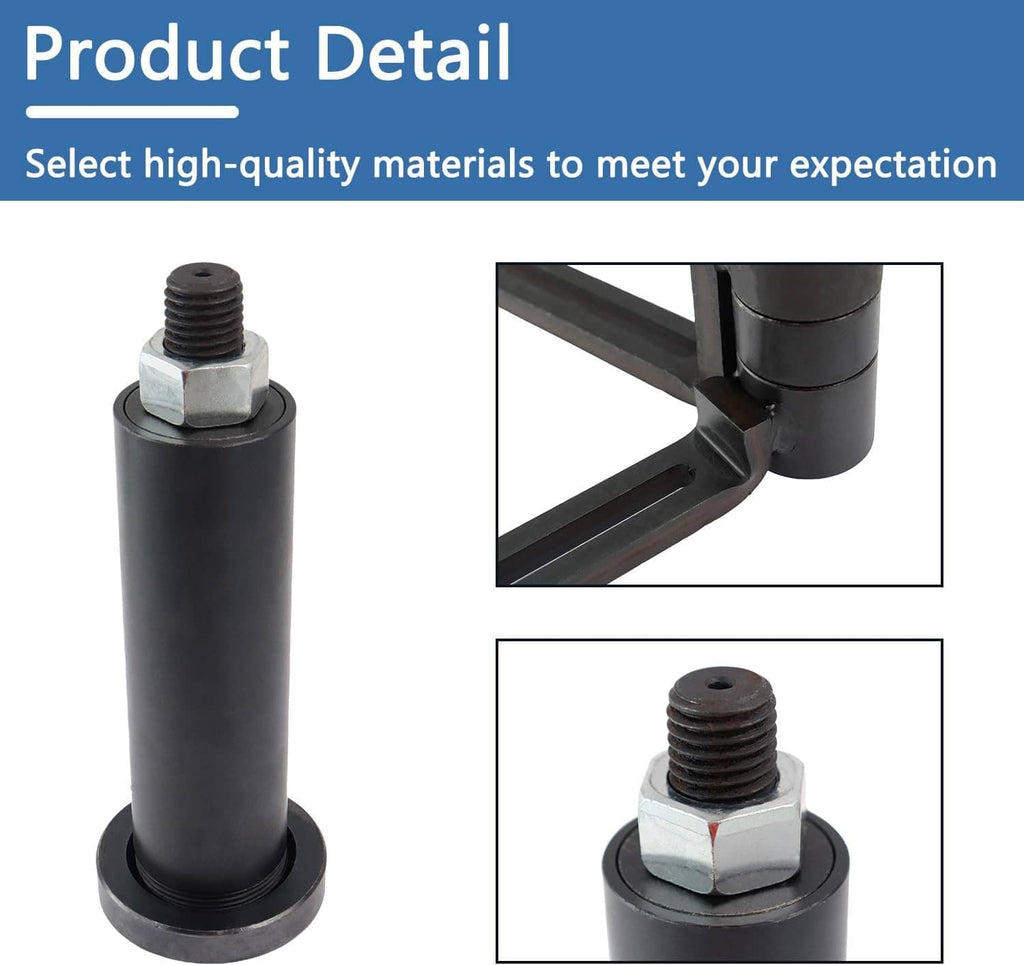 Crank case splitter puller tool with black base, threaded stud, and hex nut