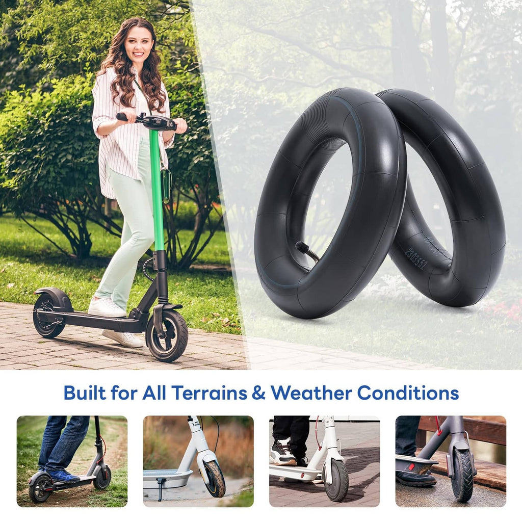 Black inner tube pair with blue rim stripe, ready-to-install tire inner tubes