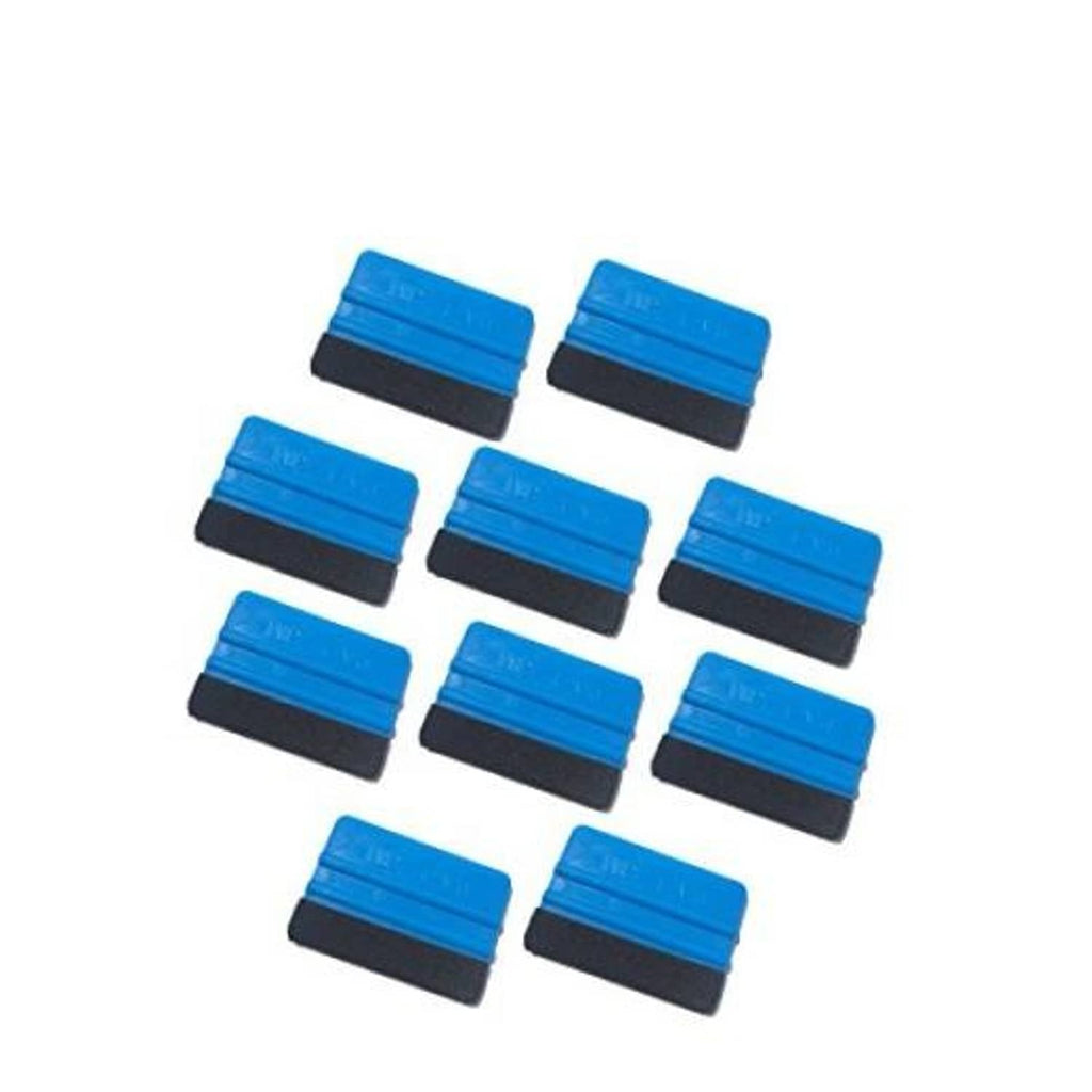 3M blue felt squeegee applicator tool pack, 10 dark felt pads