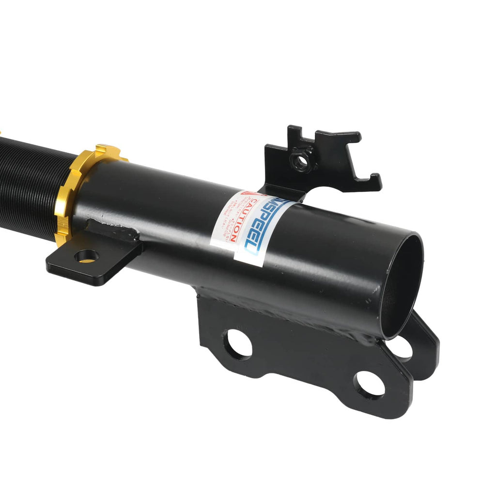 Black strut tube with yellow collar ring and black side mounting plate