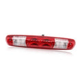 Red third brake light, centered view with clear left and right lens rectangles