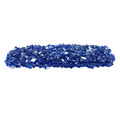 Cobalt blue crushed glass rocks, 1/2 inch size for fire pit or fireplace