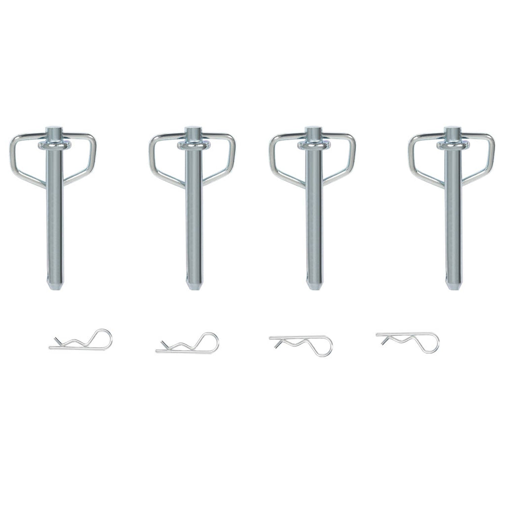 Stainless steel-style mounting pins and bracket for stake pocket D-ring tie downs