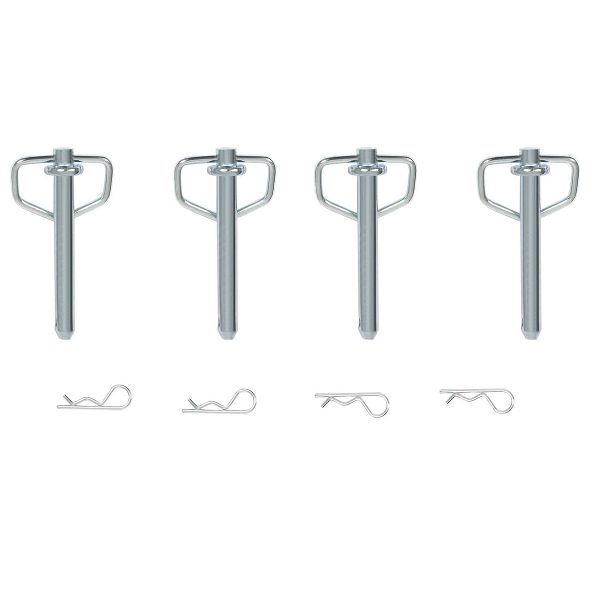 Stainless steel-style mounting pins and bracket for stake pocket D-ring tie downs