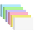 Multicolor blank index cards, 4x6 inch, stacked set of assorted colors
