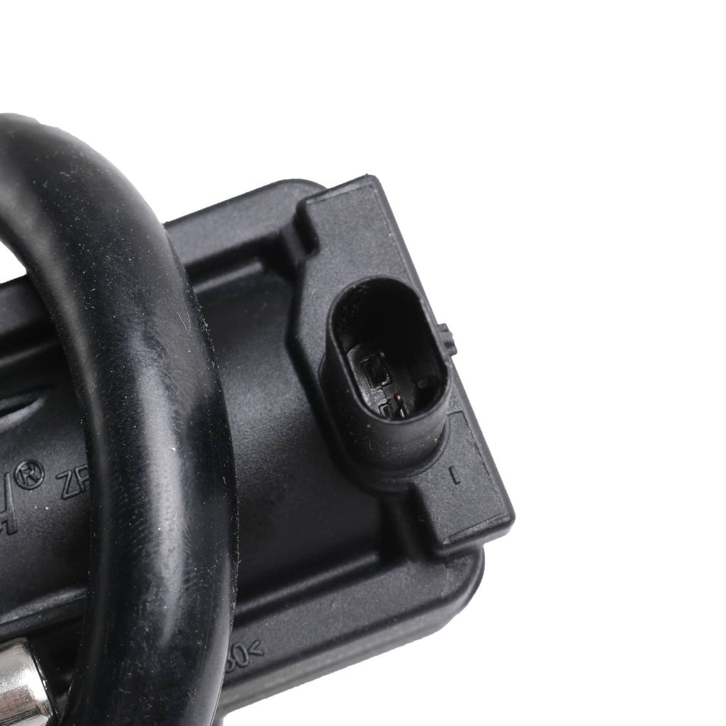 Turbocharger electrical connector with black plastic housing and wiring socket