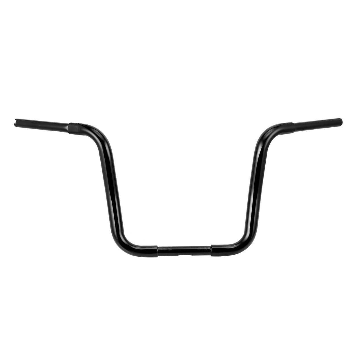 Black 14" ape hanger handlebar, curved U-shape with open ends