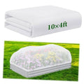 White shade cloth, folded roll with 10x4ft size marking on the top layer.