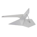 Triangular wing anchor in matte gray with central shank and hinged fluke arms
