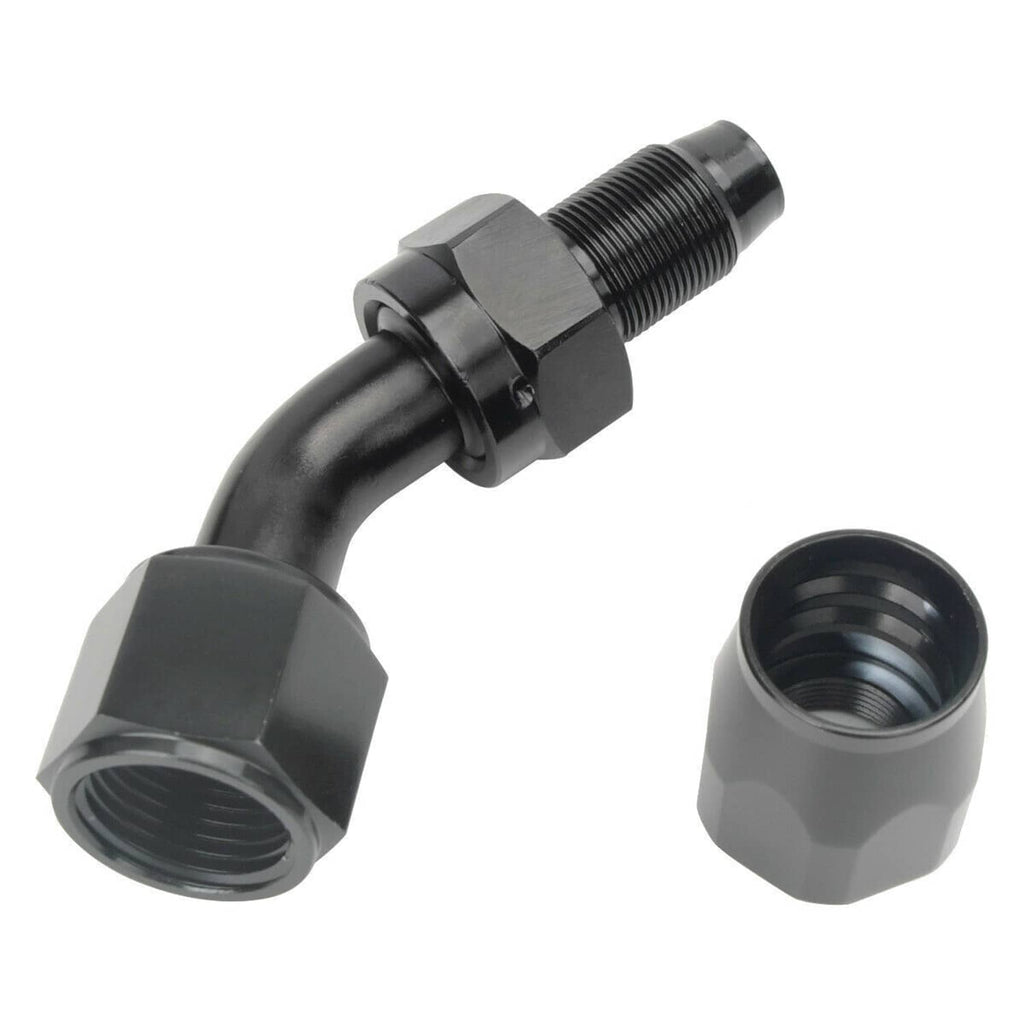 Oil drain return elbow fitting with hex adapter and threaded oil inlet