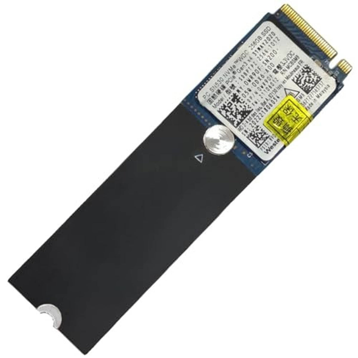 NVMe extender bracket with M.2 SSD installed on a black mounting plate