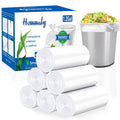 1.2-gallon clear trash bag liners, rolled bundle and box