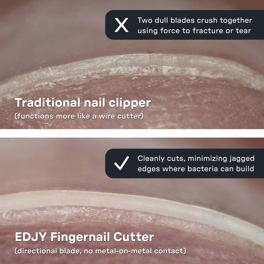Fingernail cutter close-up with clean blade edge for trimming nails