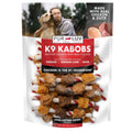 Brown dog treat pouch of K9 Kabobs wrapped skewers, 12 oz