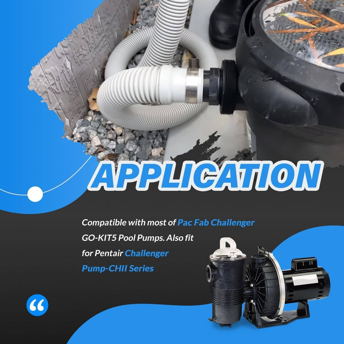 Pool pump shaft seal rebuild kit application on pump housing with O-ring seals