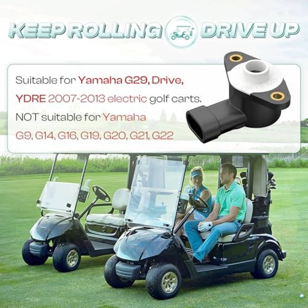Golf cart throttle position sensor accelerator, black connector and white mounting hub