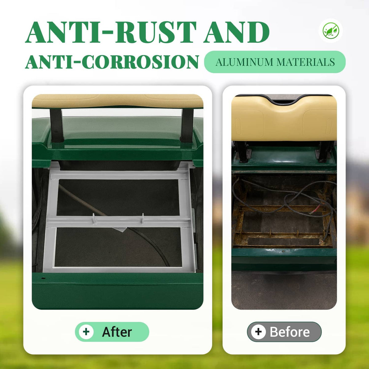 Aluminum battery tray rack showing open top frame with corrosion-resistant design
