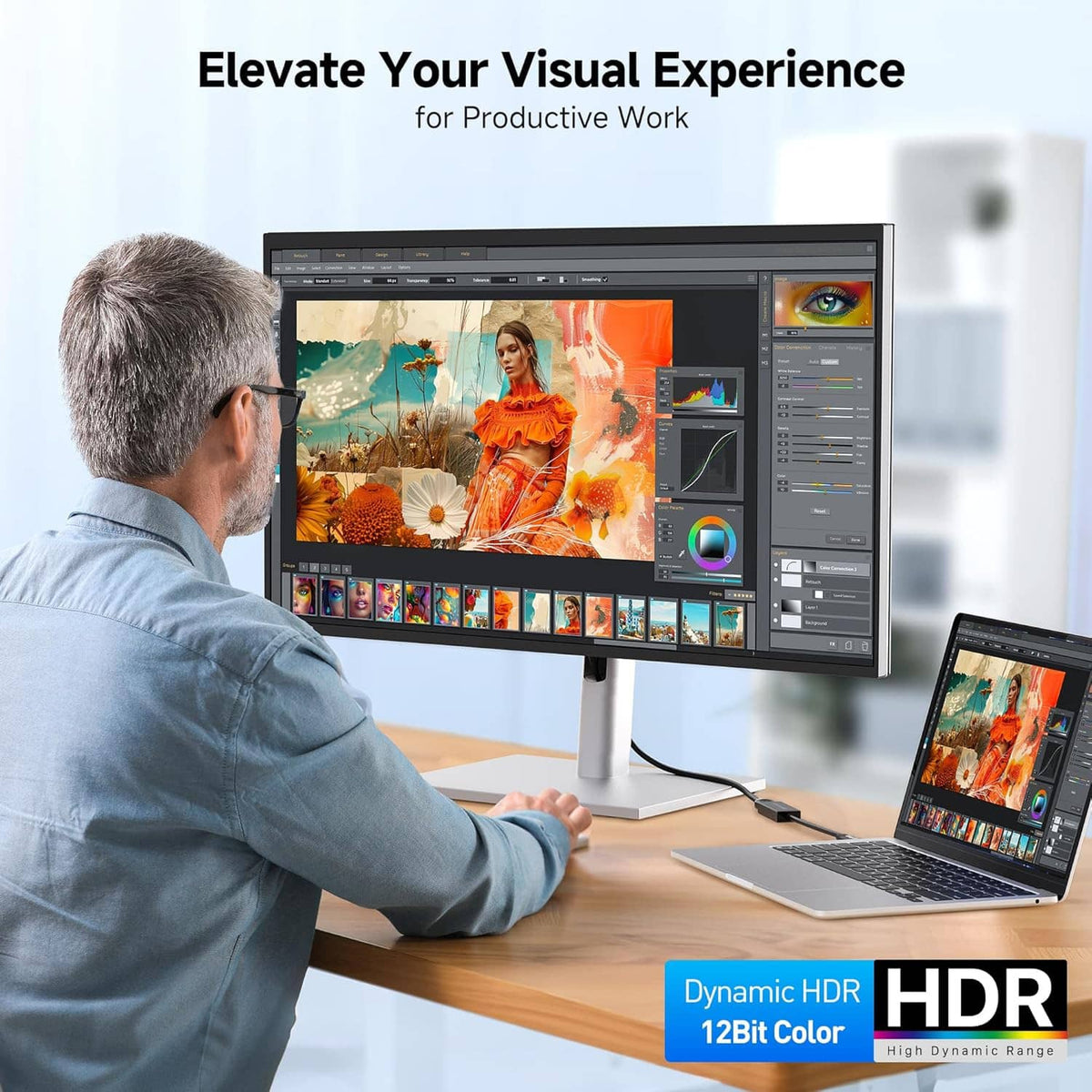 Mini DisplayPort to HDMI adapter for HDR display work