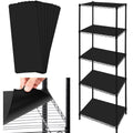 Black wire shelf liners, 8-pack sheets for wire shelving, easy fit