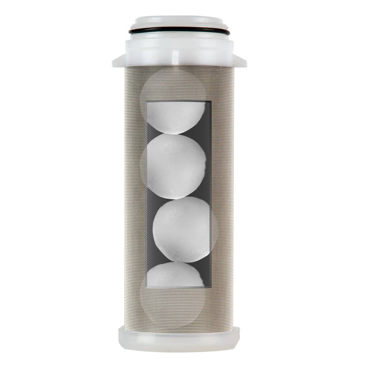 Replacement spin-down sediment water filter cartridge, clear mesh filter sleeve