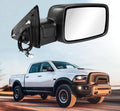 Black right passenger side mirror housing with wiring plug and mounting bracket