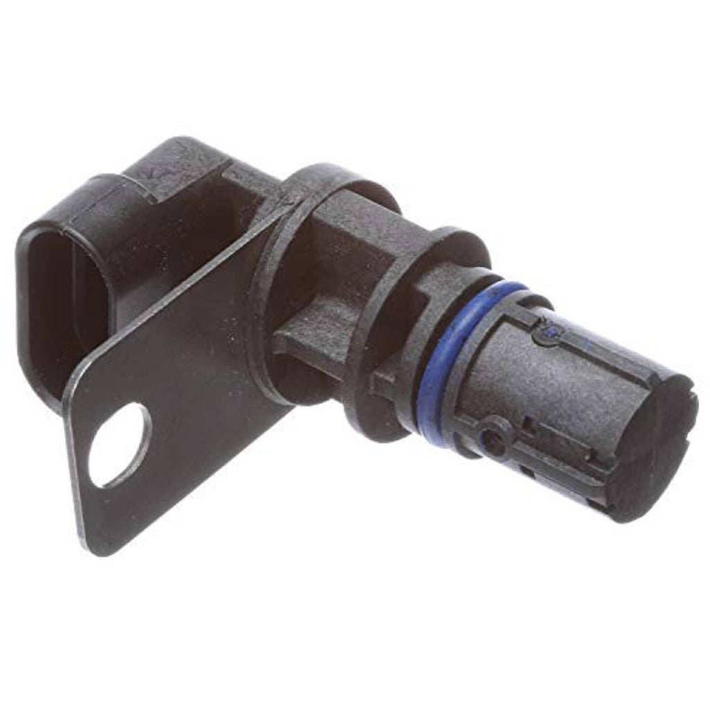Engine crankshaft position sensor, black housing and blue ring on gray connector