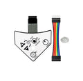 Replacement fan keypad control board with multicolor ribbon cable and flat connectors