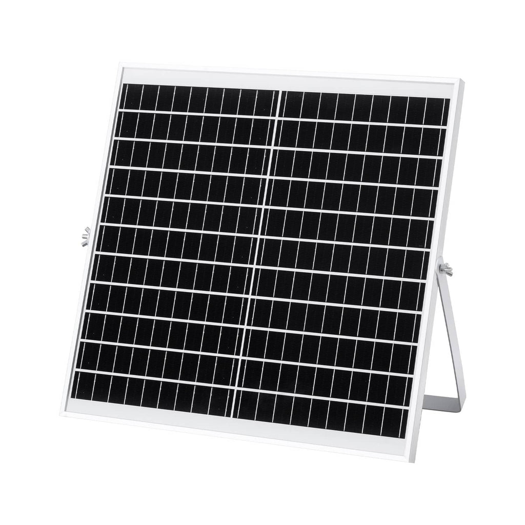 Solar ventilation fan panel with grid cells and adjustable metal support legs