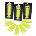 Pre-cut wrap felts squeegee buffer tape set, 30PCS, neon green felt strips