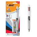 BIC 4-color ballpoint pen with mechanical pencil, medium point 1.0 mm
