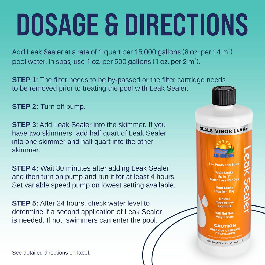 Lo-Chlor leak sealer bottle, black cap, orange label