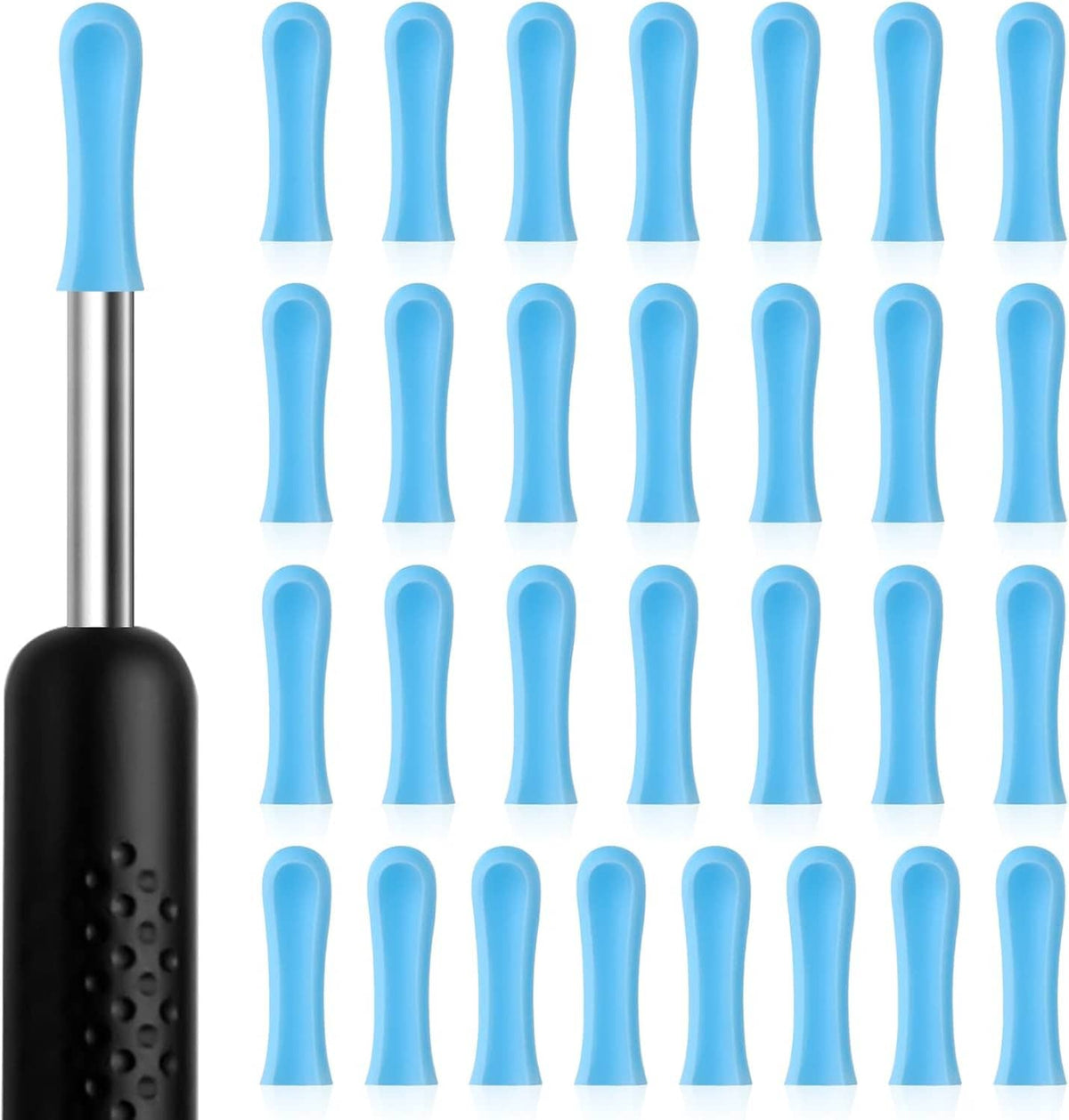 Blue ear camera replacement tips, spoon-style suction ends