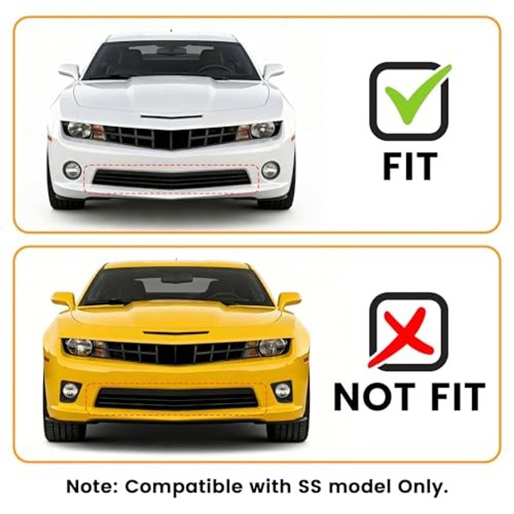 Camaro SS grille fit graphic with fit and not-fit check icons