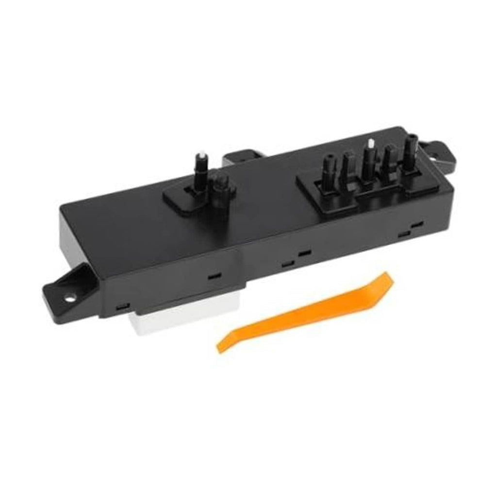 Power seat switch module, black plastic housing with multi-pin connector