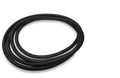 Black rubber front rack storage compartment seal, flexible loop gasket