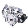 Metal Rochester-style 1-barrel carburetor with throttle body and mounting bracket