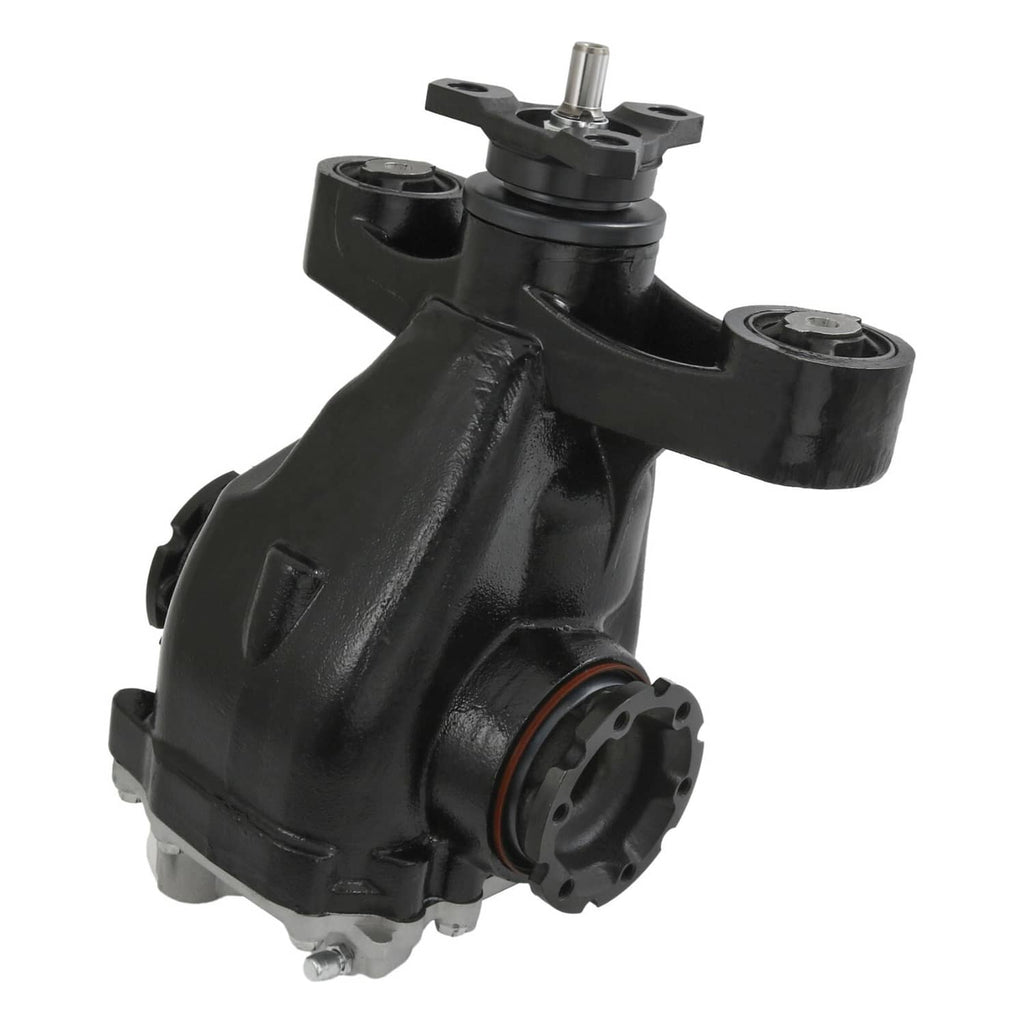 Rear differential carrier assembly with black housing and front mounting bracket