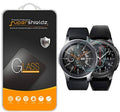 2-pack tempered glass screen protector for round watch face, 9H scratch resistant