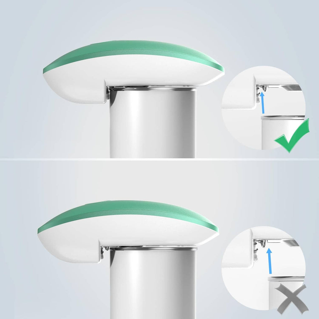 White can opener head above a can with close-up showing blade cutting slot.