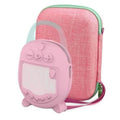 Pink hard carrying case with zipper and molded silicone speaker cover