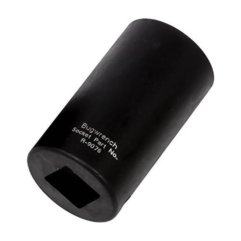 Black 1/2 in drive utility socket with five-point interior; text R-9076